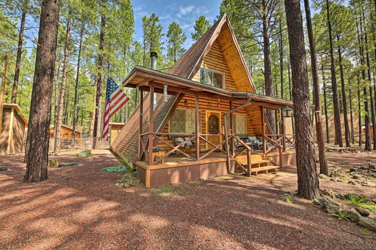 A-Frame Pinetop Lakeside Cabin Under The Pines! Villa Luaran gambar